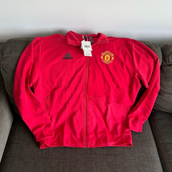 Adidas Authentic Manchester United Anthem 2023/24 IA8564 Jacket Men’s Sz: XL - Picture 2 of 4